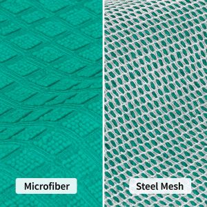 Microfiber Steel Mesh Dish Wash Cloth
