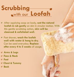 Natural Bath Loofah Scrubber Set