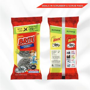 Real Brite 2 In 1 Steel Scrubber