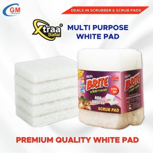 Real Brite Non Scratch White Scrub Pads