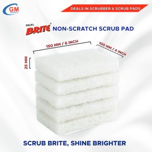 Real Brite Non Scratch White Scrub Pads