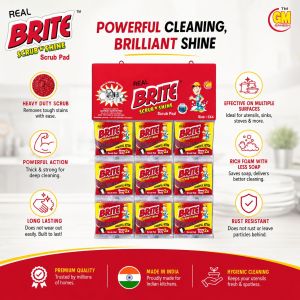 Real Brite Red Power Scrub Pad