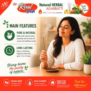 Real Fresh Herbal Mosquito Guard Agarbatti