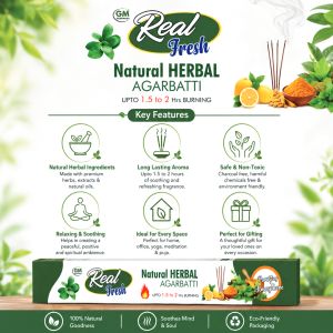 Real Fresh Neem Mint Protection Agarbatti