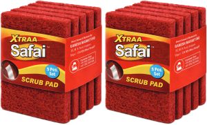 Xtraa Safai Red Force Scrub Pad Set