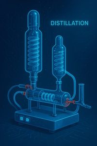 Water Distillation Unit with Silica Heater