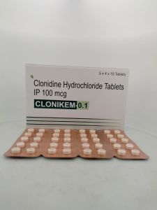 Clonidine Hydrochloride Tablets IP 100 Mcg