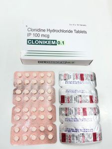 Clonidine Hydrochloride Tablets IP 100 Mcg