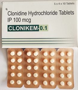 Clonidine Hydrochloride Tablets IP 100 Mcg