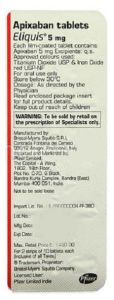 Eliquis 5mg Tablets