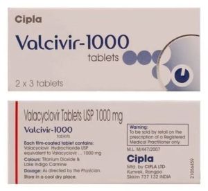Valcivir 1000mg Tablet
