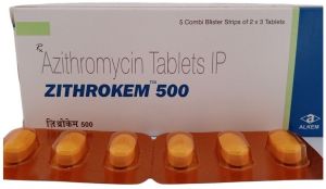 Zithrokem 500mg Tablet