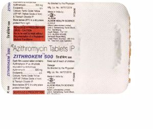 Zithrokem 500mg Tablet