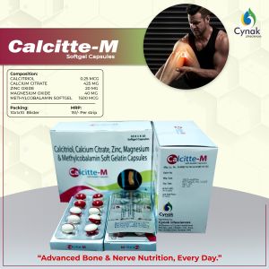 Calcitte M Calcitriol Calcium Citrate Zinc Magnesium Methycobalamin Capsule
