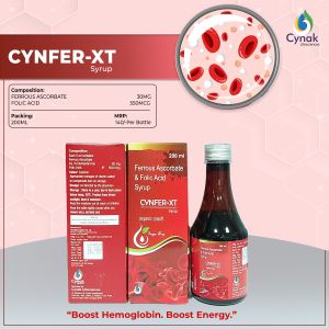 Cynfer XT Ferrous Ascorbate Folic Zinc Syrup