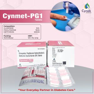 Cynmet G1 Glimepiride Metformin SR Tablets