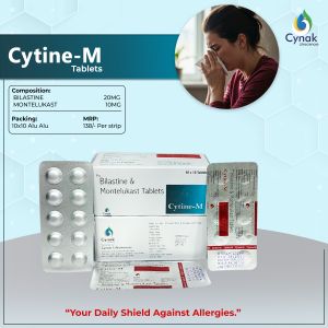 Cytine M Bilastine 20mg Montelukast 10mg Tablets