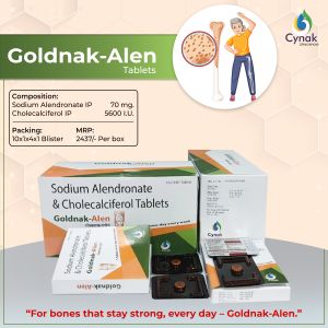 Goldnak Alen Sodium Alendronate Cholecalciferol Tablets
