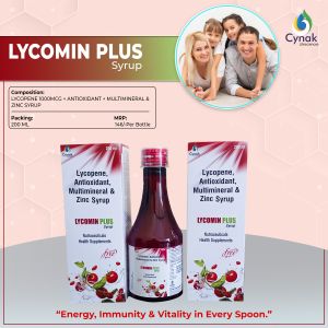Lycomin Plus Lycopene Anttioxident Multimineral Zinc Syrup