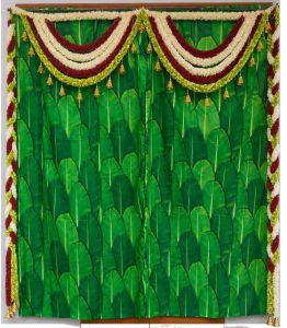 Golden Bell Tassels 7 FT Traditional Floral Door Hanging Toran