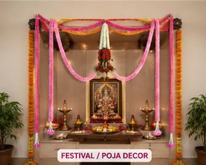 Premium Artificial Flower Door Hanging Set for Wedding, Festival &AMP; Home Decoration | 2 Door Garlands