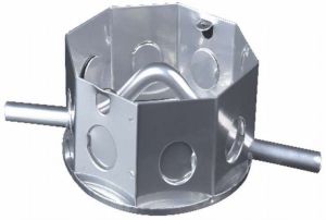 2.5 Inch Galvanized Iron Round Fan Box