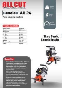 Bevelex ab24 Beveling Machine