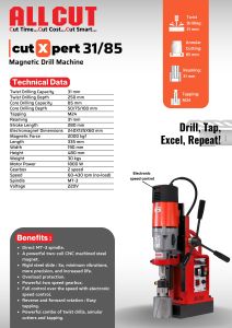 Cutxpert 31/85 Magnetic Drill Machine
