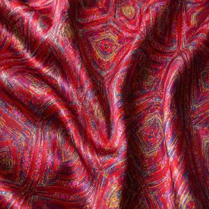 Electric Lattice Printed Fabric