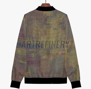 Womens Weathered Grid Bomber Jacket