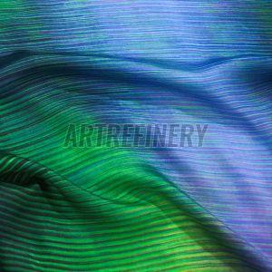 Blue Green Printed Fabric