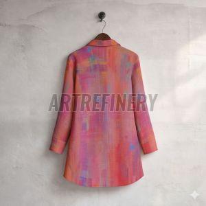 Womens Coral Dress Shirt