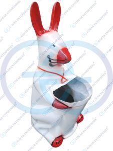 FRP Rabbit Dustbin