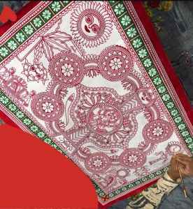 Ganesha Mangalam Madhubani Mithila Painting