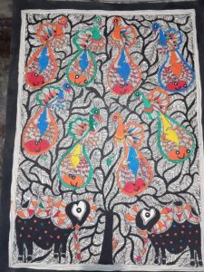Life of Tree Madhubani Mithila Painting