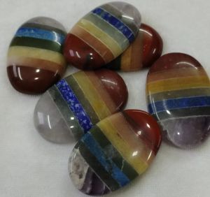 Bonded-Chakras Worry Stones