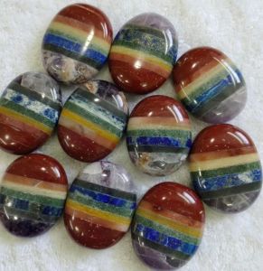 Chakra Bonded Palm Stone