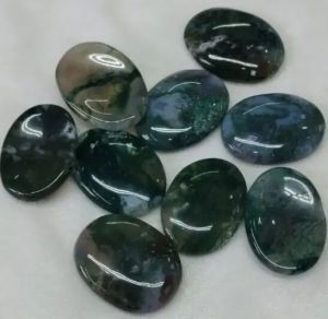 Moss Agate Worry Stones