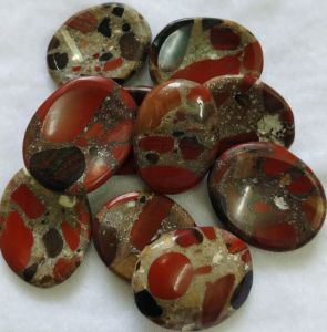 Red Conglomerate Worry Stones