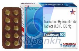 Trazodone Hydrochloride 100mg Tablets