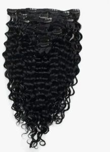 Deep Curly Clip-On Hair Extension Set