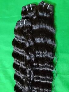 Deep Wavy Machine Weft Human Hair