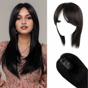 Remy Human Hair Silk Base Topper