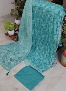 Ladies Muslin Fabric Suit