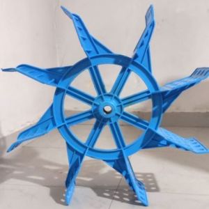 Blue Single Mould Impeller Paddle Wheel Aerator