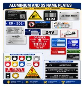 Aluminum Anodising Name Plates