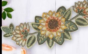 Handmade Colorful Beaded Table Runner