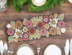 Handmade Colorful Beaded Table Runner