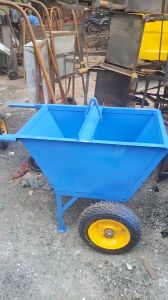 double wheel barrow trolley