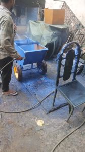 double wheel barrow trolley